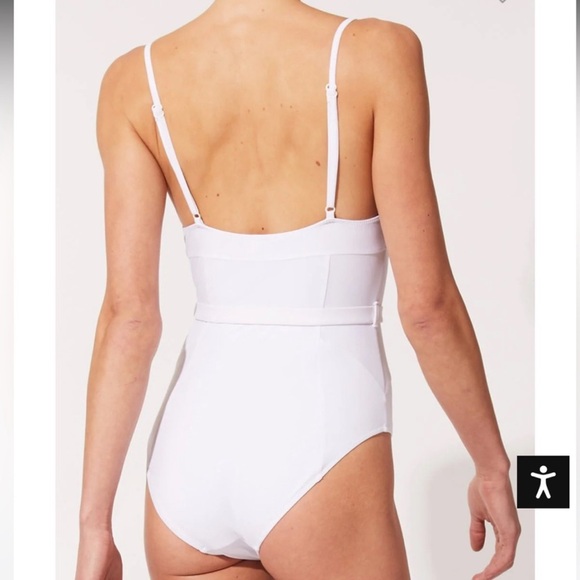 SOLID & STRIPED White One-Piece Swimsuit marshmallow. ordr209 - Picture 5 of 11